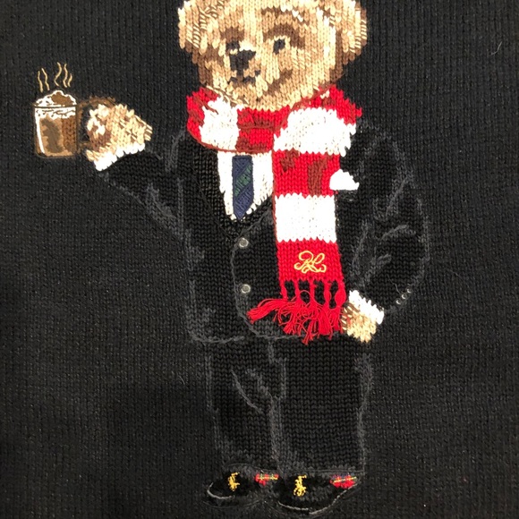 polo ralph lauren cocoa bear sweater